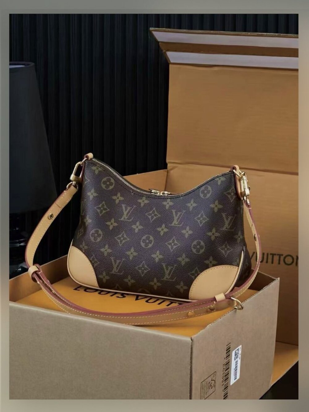 Louis Vuitton Monogram Boulogne Chain Hobo Bag